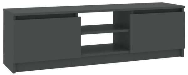 Szürke szerelt fa TV-szekrény 120 x 30 x 35,5 cm