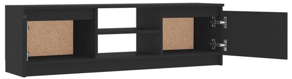 Szürke szerelt fa TV-szekrény 120 x 30 x 35,5 cm