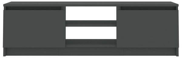 Szürke szerelt fa TV-szekrény 120 x 30 x 35,5 cm