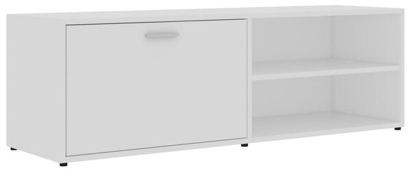 Fehér szerelt fa TV-szekrény 120 x 34 x 37 cm