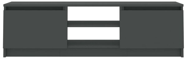 Szürke szerelt fa TV-szekrény 120 x 30 x 35,5 cm