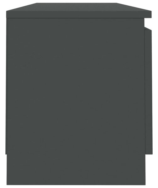 Szürke szerelt fa TV-szekrény 120 x 30 x 35,5 cm