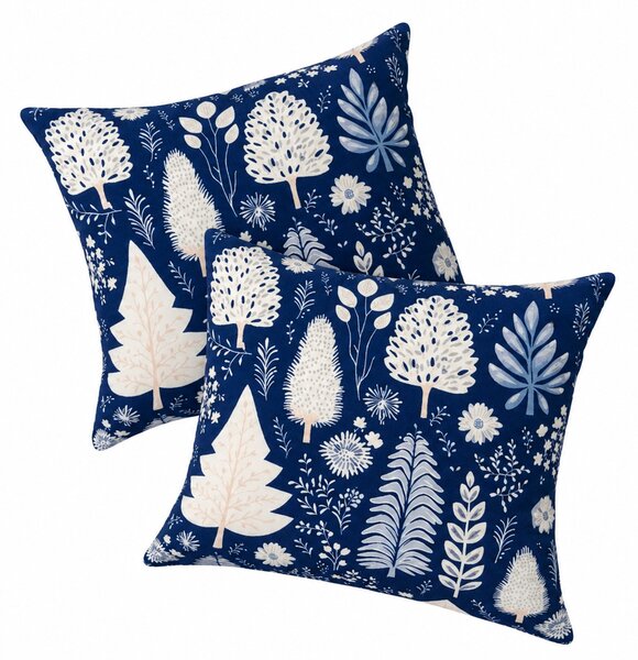Szett 2 db Párnahuzat INDIGO BLOOM 45x45 cm