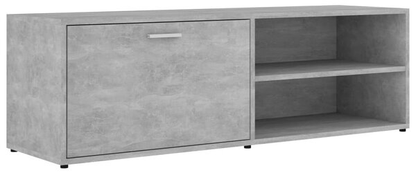 Betonszürke szerelt fa TV-szekrény 120 x 34 x 37 cm