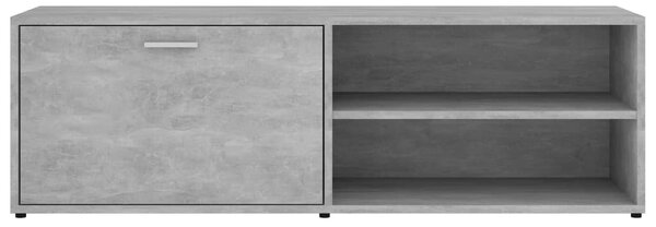 Betonszürke szerelt fa TV-szekrény 120 x 34 x 37 cm