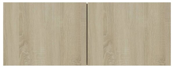 4 db sonoma tölgy színű szerelt fa TV-szekrény 80 x 30 x 30 cm