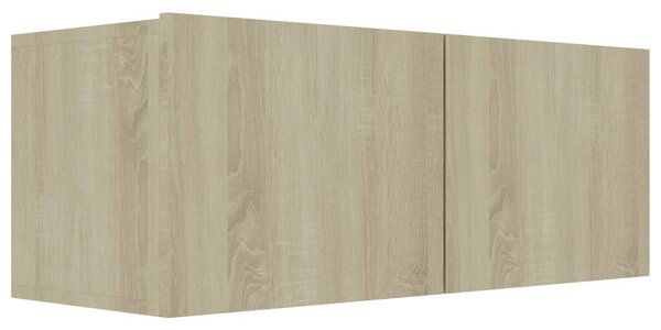 Sonoma tölgy szerelt fa TV-szekrény 80 x 30 x 30 cm