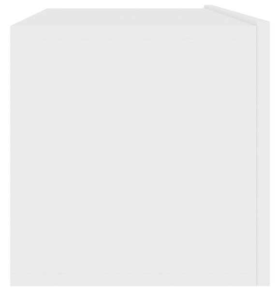 Fehér szerelt fa TV-szekrény 100 x 30 x 30 cm