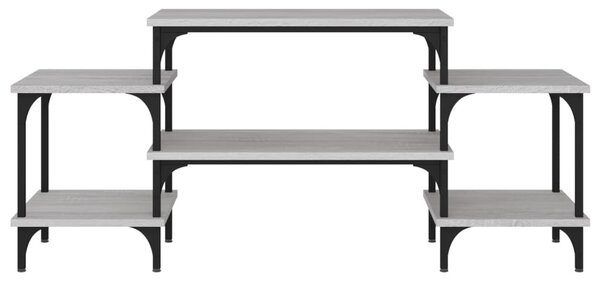 Szürke sonoma színű szerelt fa TV-szekrény 117x35x52 cm