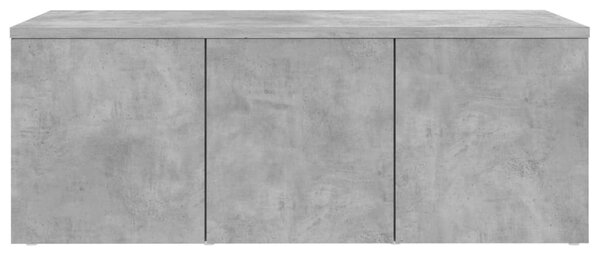 Betonszürke szerelt fa TV-szekrény 80 x 34 x 30 cm