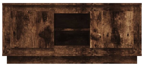 Füstös tölgy színű szerelt fa TV-szekrény 102 x 35 x 45 cm
