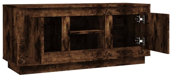 Füstös tölgy színű szerelt fa TV-szekrény 102 x 35 x 45 cm