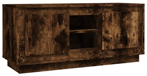 Füstös tölgy színű szerelt fa TV-szekrény 102 x 35 x 45 cm