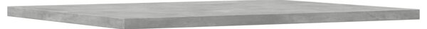 8 db betonszürke szerelt fa könyvespolc 40 x 50 x 1,5 cm