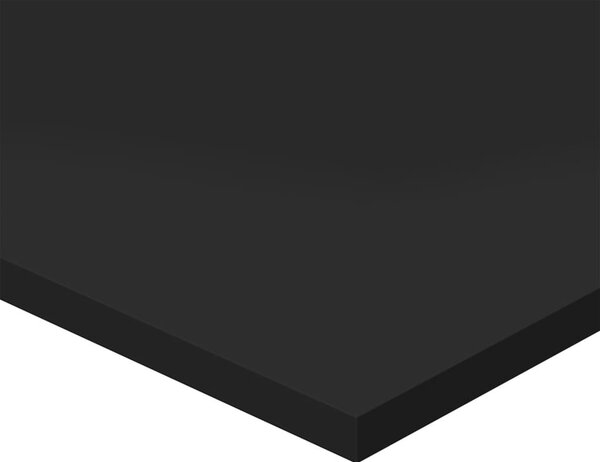 8 db magasfényű fekete szerelt fa könyvespolc 40 x 40 x 1,5 cm