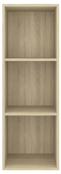 Sonoma tölgy színű szerelt fa fali TV-szekrény 37 x 37 x 107 cm