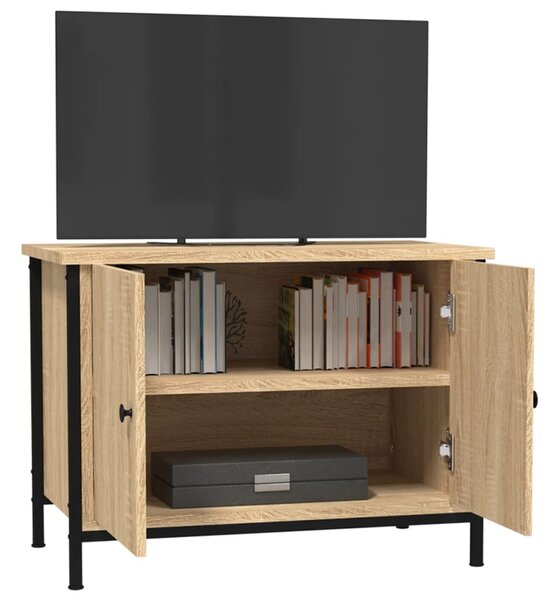 Sonoma tölgyfa ajtós TV-szekrény 60 x 35 x 45 cm redőzött fa