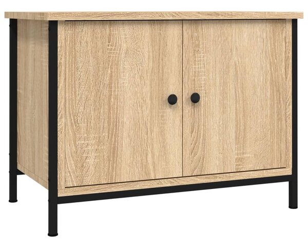 Sonoma tölgyfa ajtós TV-szekrény 60 x 35 x 45 cm redőzött fa