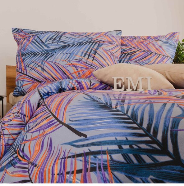 EMI Indigo pamut ágyneműhuzat 140x200 + 70x90 cm