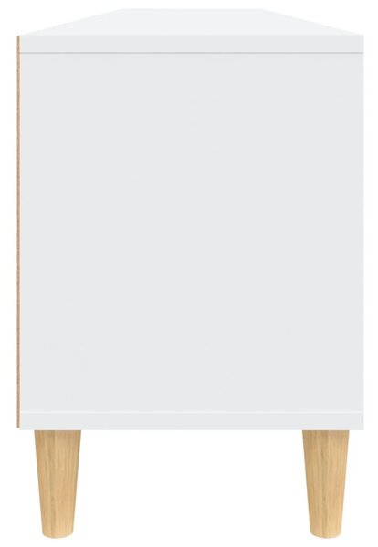 Fehér szerelt fa TV-szekrény 150 x 30 x 44,5 cm