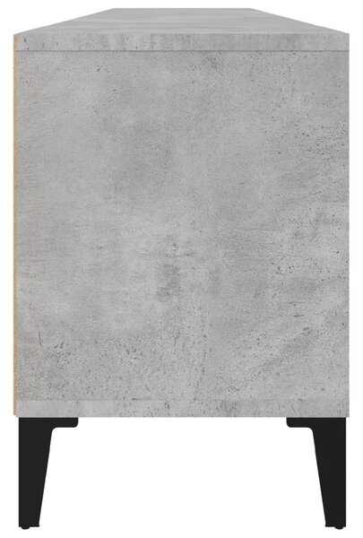 Betonszürke szerelt fa TV-szekrény 150x30x44,5 cm