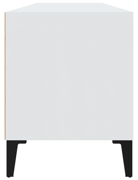 Fehér szerelt fa TV-szekrény 100x34,5x44,5 cm