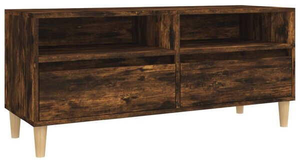 Füstös tölgy színű szerelt fa TV-szekrény 100x34,5x44,5 cm