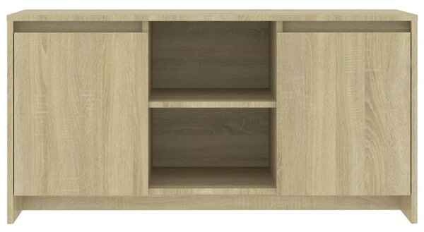 Sonoma tölgy színű szerelt fa TV-szekrény 102 x 36 x 50 cm