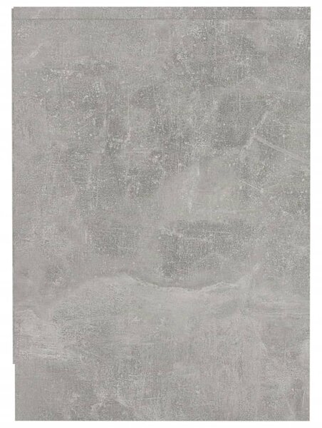 Betonszürke szerelt fa TV-szekrény 100 x 35 x 55 cm