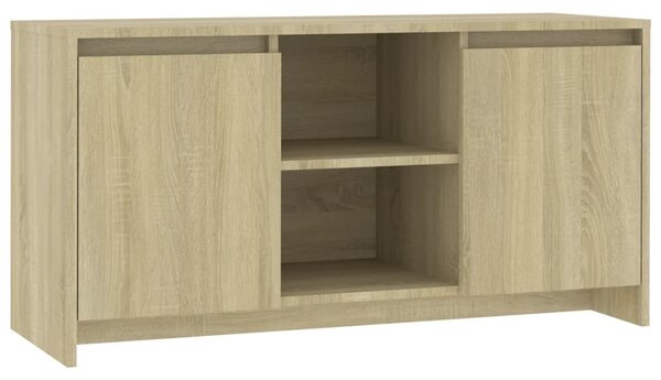 Sonoma tölgy színű szerelt fa TV-szekrény 102 x 36 x 50 cm