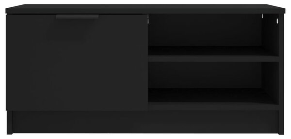 Fekete szerelt fa TV-szekrény 80 x 35 x 36,5 cm