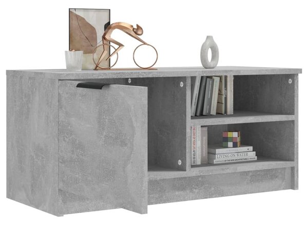 Betonszürke szerelt fa TV-szekrény 80x35x36,5 cm
