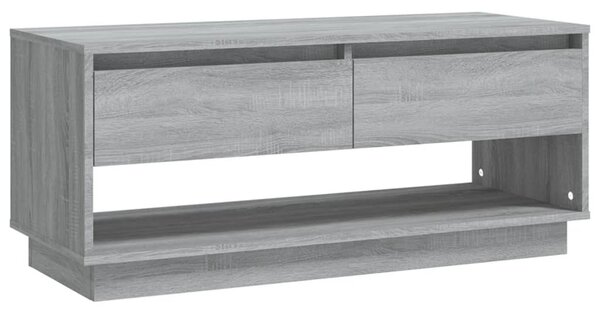 Szürke sonoma színű szerelt fa TV-szekrény 102x41x44 cm