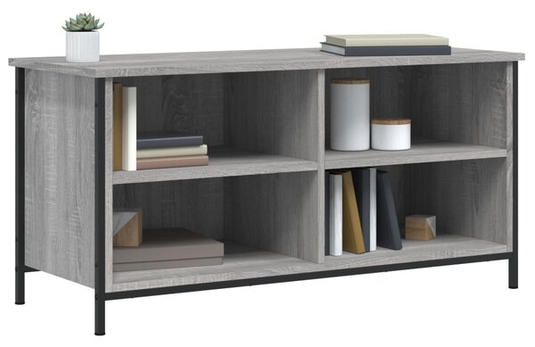 Szürke sonoma színű szerelt fa TV-szekrény 100x40x50 cm