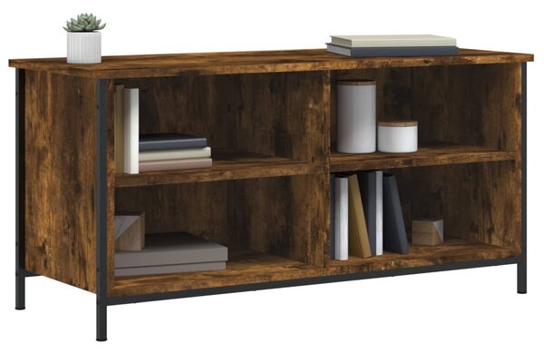 Füstös tölgy színű szerelt fa TV-szekrény 100x40x50 cm