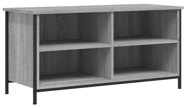 Szürke sonoma színű szerelt fa TV-szekrény 100x40x50 cm
