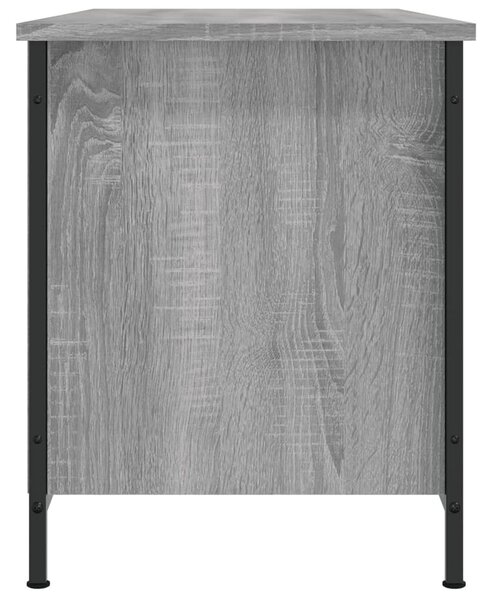 Szürke sonoma színű szerelt fa TV-szekrény 100x40x50 cm