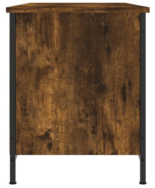 Füstös tölgy színű szerelt fa TV-szekrény 100x40x50 cm