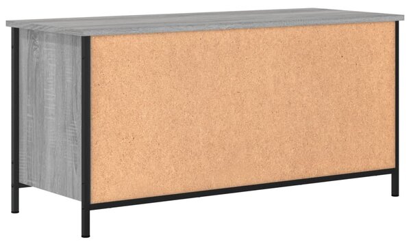 Szürke sonoma színű szerelt fa TV-szekrény 100x40x50 cm