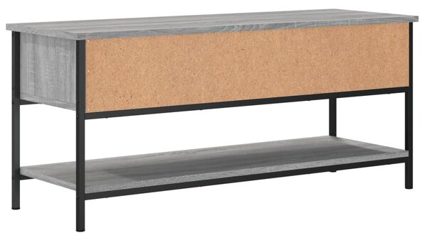Szürke sonoma színű szerelt fa TV-szekrény 100 x 35 x 45 cm