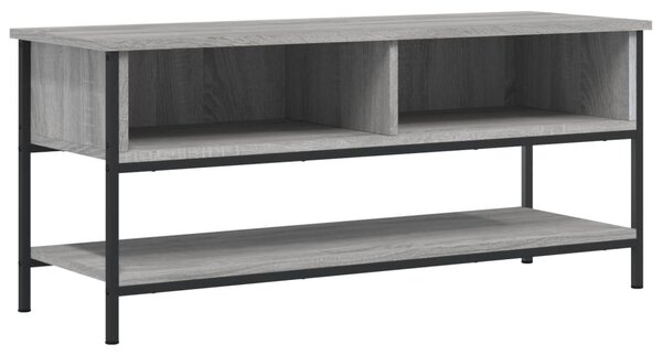 Szürke sonoma színű szerelt fa TV-szekrény 100 x 35 x 45 cm