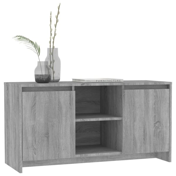 Szürke sonoma szerelt fa TV-szekrény 102x37,5x52,5 cm