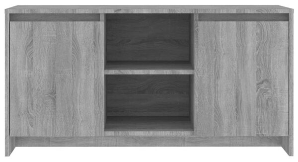 Szürke sonoma szerelt fa TV-szekrény 102x37,5x52,5 cm