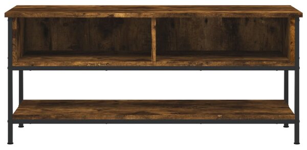Füstös tölgy színű szerelt fa TV-szekrény 100 x 35 x 45 cm