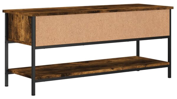 Füstös tölgy színű szerelt fa TV-szekrény 100 x 35 x 45 cm