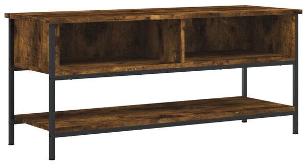 Füstös tölgy színű szerelt fa TV-szekrény 100 x 35 x 45 cm