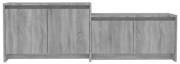 Szürke sonoma szerelt fa TV-szekrény 146,5x35x50 cm