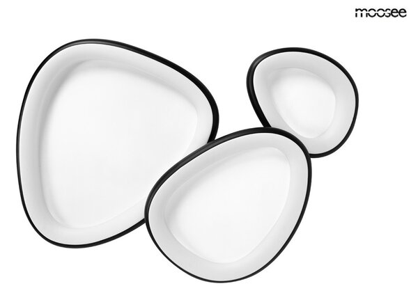 Moosee AREA 3 LED Mennyezeti Lámpa Fekete Organikus Forma