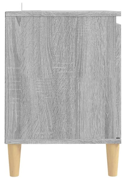 Szürke sonoma színű TV-szekrény tömör falábakkal 103,5x35x50 cm