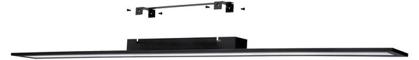 EGLO connect Salobrena-Z LED mennyezeti lámpa, 120x10cm, fekete, dimmelhető, Fekete, Nappali / Étkező, Alumínium, Modern